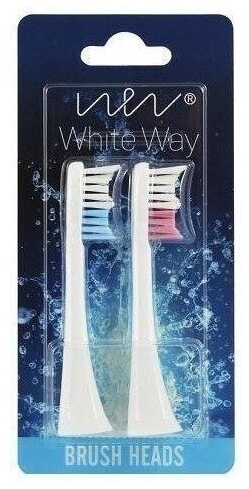 White Way WW-Sonic Końcówki do szczoteczki białe 2 szt