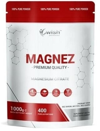 Wish Cytrynian magnezu proszek 1 kg