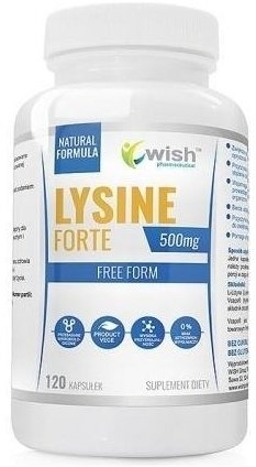 Wish Lysine Forte 500mg 120 kapsułek