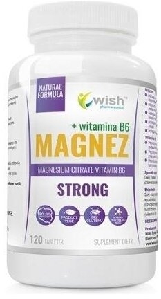 Wish Magnez Strong + Witamina B6 120 tabletek