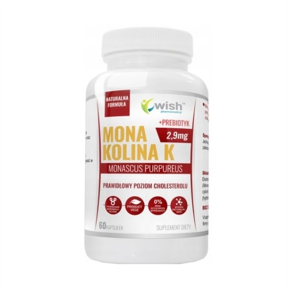 Wish Monakolina K + Prebiotyk v2 60 kapsułek
