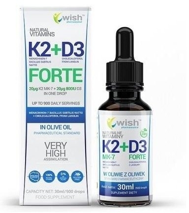 Wish Witamina K2+ D3 krople 30 ml