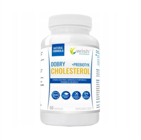 Wish dobry cholesterol + prebiotyk 60 kapsułek