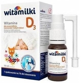 Witamilki Witamina D3 aerozol 10 ml