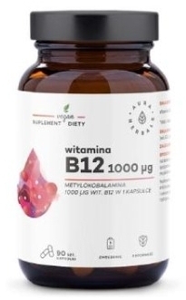 Witamina B12 1000 uq metylokobalamina 90 kapsułek