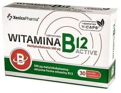 Witamina B12 ACTIVE 500 mcg 30 kapsułek