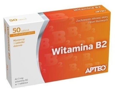Witamina B2 APTEO 3 mg x 50 tabl.