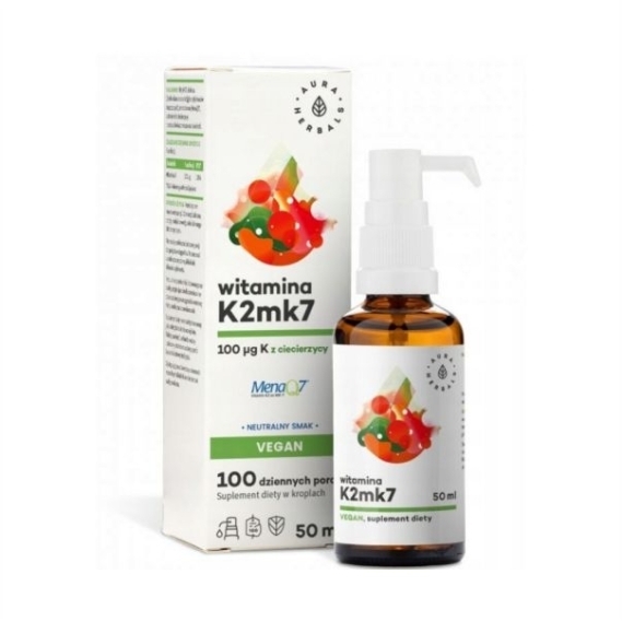 Witamina K2 100 mcg Vegan krople 50 ml