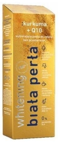 Wybielająca pasta do zębów: kurkuma + Q10 75 ml