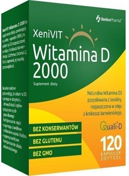XeniVIT Witamina D 2000 120 kapsułek