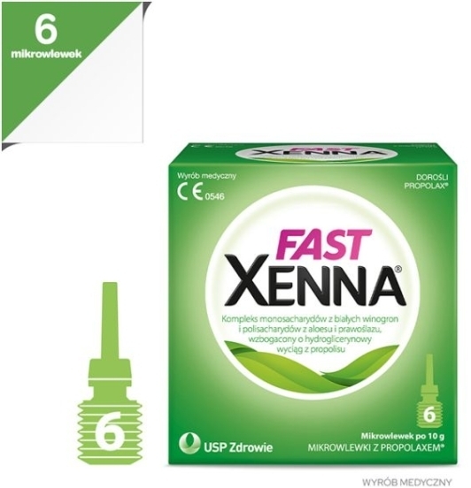 Xenna Fast mikrowlewki doodbytnicze 6 x 10 g