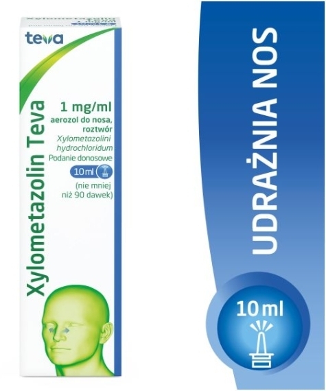 Xylometazolin Teva aerozol 1mg/ml (10ml)