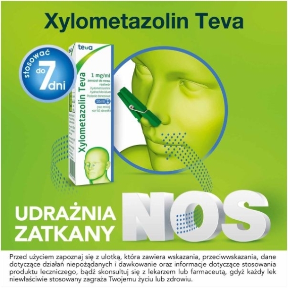 Xylometazolin Teva aerozol 1mg/ml (10ml)