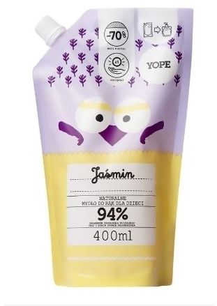 YOPE Refill mydło do rąk dla dzieci Jaśmin 400 ml