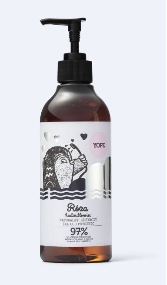 YOPE Żel pod prysznic Róża Kadzidłowiec 400 ml