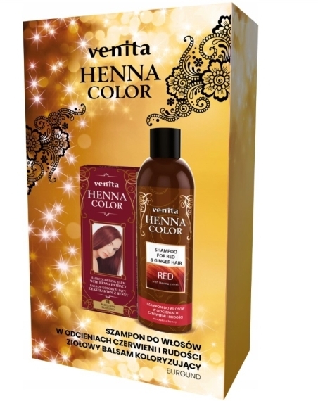 ZESTAW KOSMETYKÓW VENITA Balsam koloryzujący 11 75ml + Szampon red 250 ml