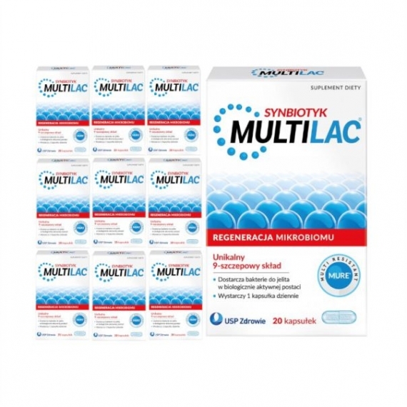 ZESTAW Multilac probiotyk dla całej rodziny 200 kapsułek (10x20)