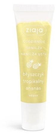 ZIAJA Błyszczyk Tropikalny Ananas 12 ml