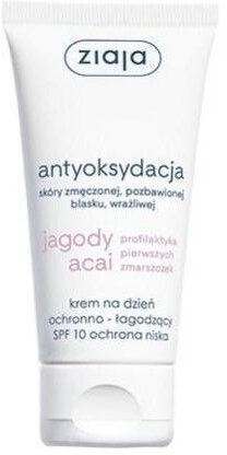 ZIAJA JAGODY ACAI Krem na dzień ochronno- łagodzący SPF10 50 ml
