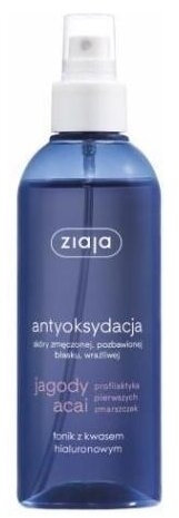ZIAJA JAGODY ACAI Tonik z kwasem hialuronowym 200 ml