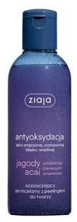 ZIAJA JAGODY ACAI Żel micelarny z peelingiem do twarzy 200 ml