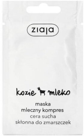 ZIAJA KOZIE MLEKO Kompres maseczka do twarzy 7 ml