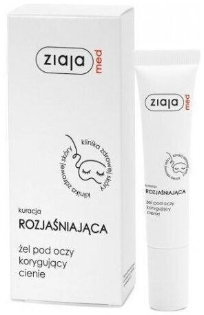 ZIAJA MED Kuracja rozjaśniająca Żel pod oczy korygujący cienie 15 ml