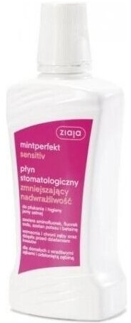 ZIAJA MINTPERFEKT SENSITIV Płyn stomatologiczny zmniejszający nadwrażliwość 500 ml