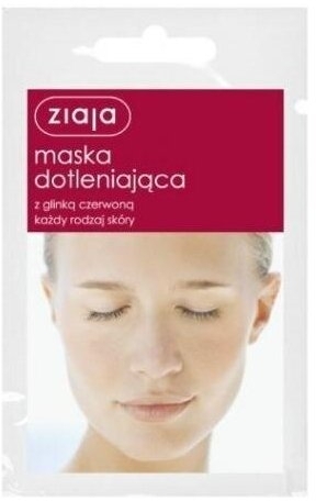 ZIAJA Maska Dotleniająca z glinką czerwoną do twarzy 7 ml