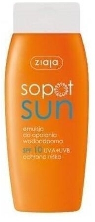 ZIAJA SOPOT SUN Emulsja do opalania SPF 10 150 ml