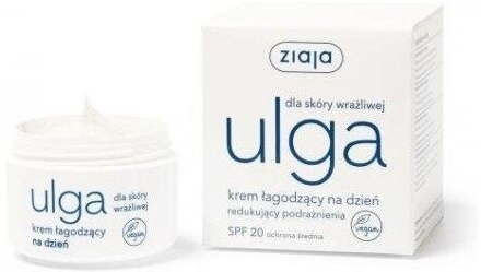 ZIAJA ULGA Krem łagodzący na dzień redukujący podrażnienia SPF20 50 ml