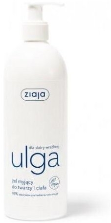 ZIAJA ULGA Kremowy żel myjący do twarzy i ciała 400 ml