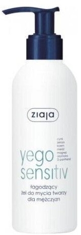 ZIAJA YEGO SENSITIV Łagodzący żel do mycia twarzy dla mężczyzn 200 ml