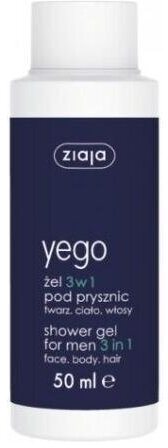 ZIAJA YEGO Żel pod prysznic dla mężczyzn 3w1 (TRAVEL SIZE) 50 ml
