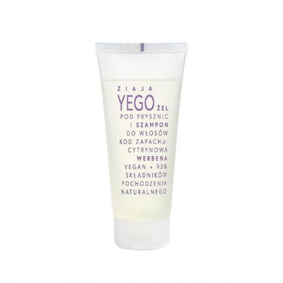 ZIAJA YEGO Żel pod prysznic i szampon do włosów Cytrynowa werbena 200 ml