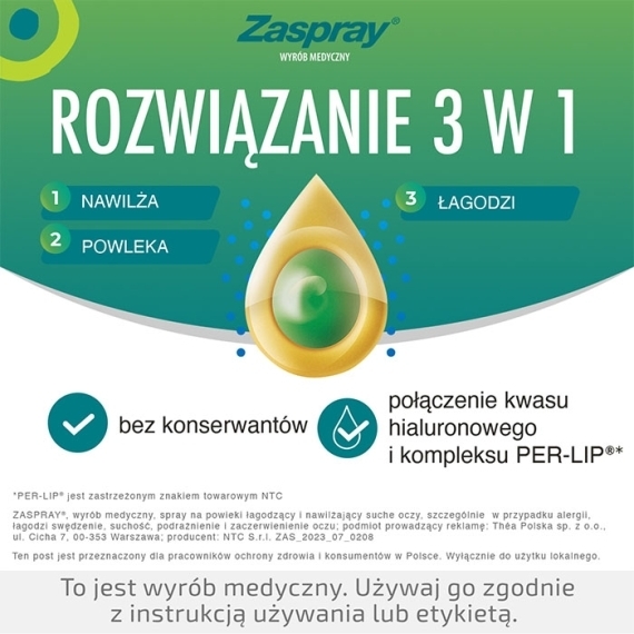 Zaspray spray do powiek 10 ml