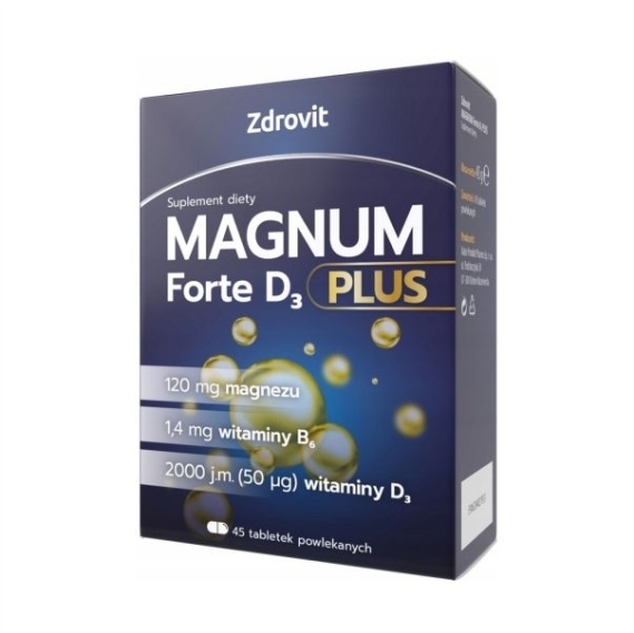 Zdrovit Magnum Forte D3 Plus 45 tabletek