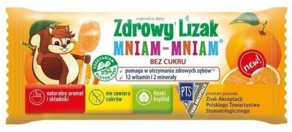 Zdrowy Lizak Mniam-Mniam pomarańcza