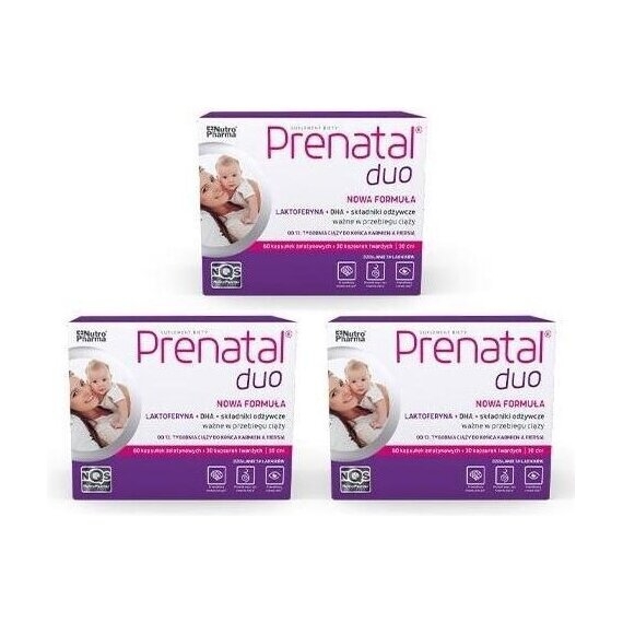 Zestaw 3x Prenatal DUO 30 kapsułek + 60 kapsułek