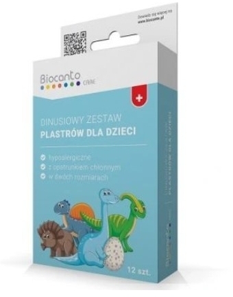 Zestaw Niebieskich Plastrów dla dzieci 12 sztuk