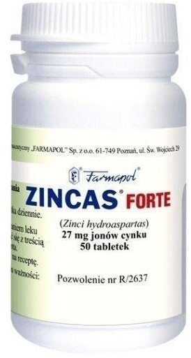 Zincas forte 50 tabletek