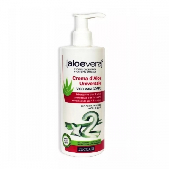 Zuccari Aloe Vera 2 All-in-one krem do twarzy, rąk i ciała 300 ml
