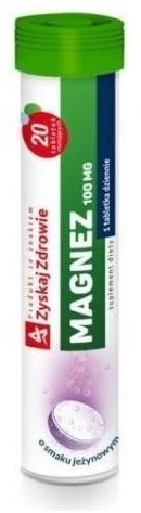 Zyskaj Zdrowie Magnez 100 mg 20 tabletek musujących