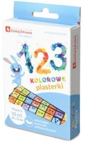 Zyskaj Zdrowie Plastry kolorowe dla dzieci 10 sztuk