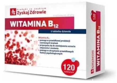 Zyskaj Zdrowie Witamina B12 120 tabletek