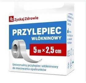  Zyskaj zdrowie Przylepiec włókninowy na rolce 5m x 2,5cm 1 sztuka