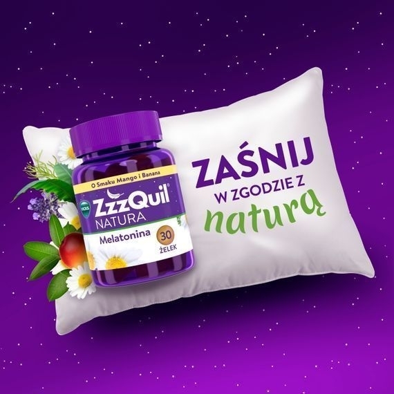 Zzzquil Natura mango i banan żelki 30 sztuk